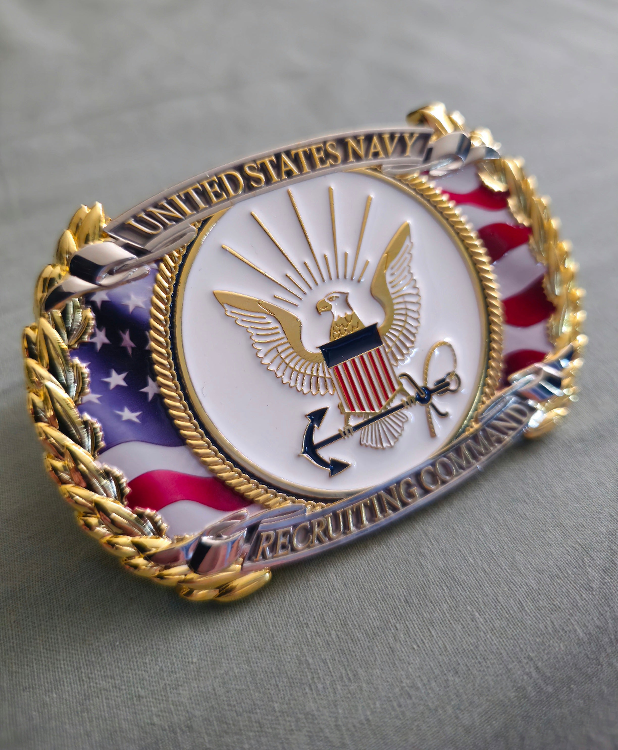 Navy Recruiter Belt Buckle