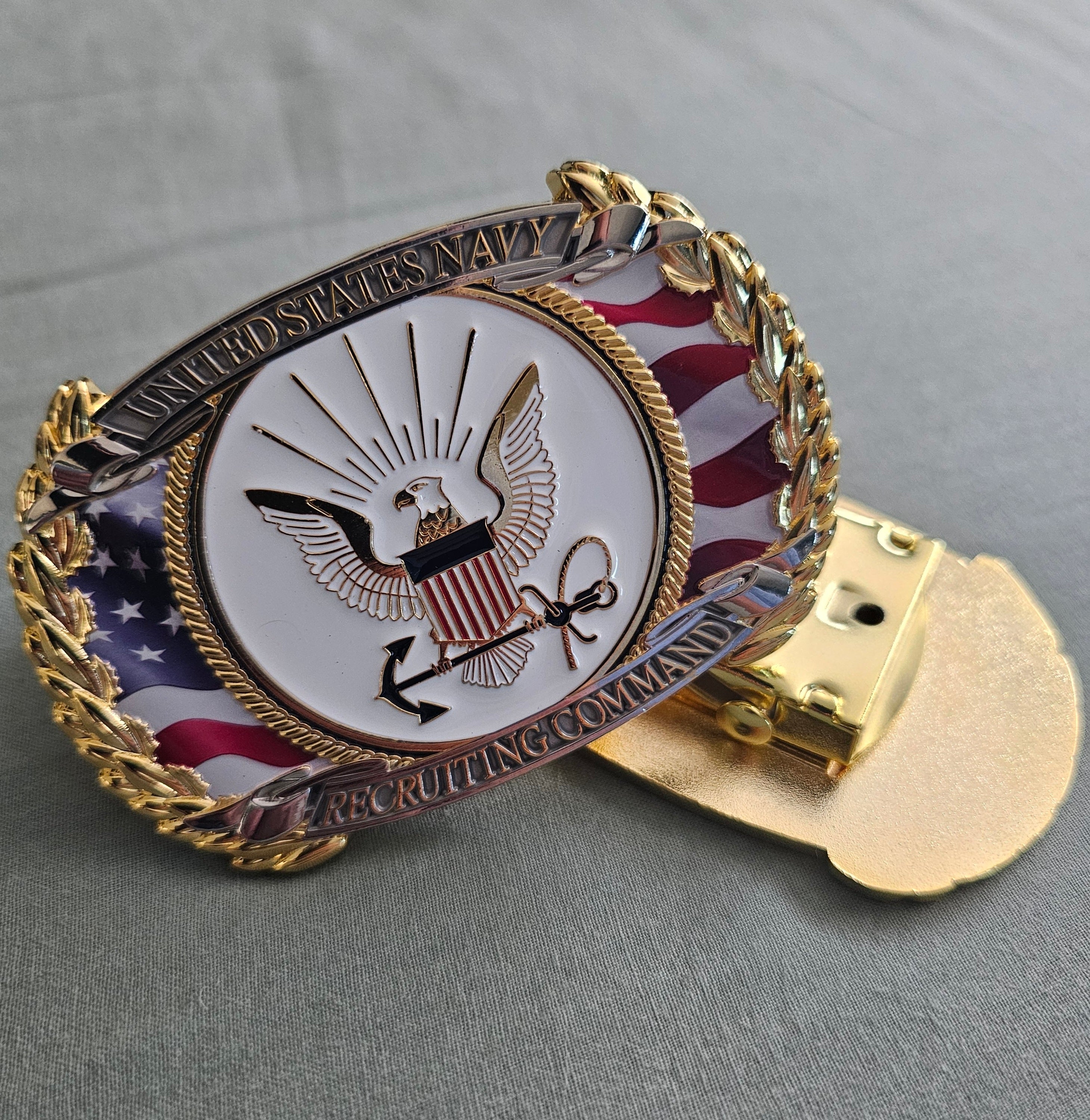 Navy Recruiter Belt Buckle